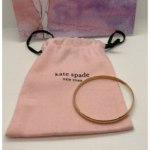 Kate Spade Rose Gold Idiom Bangle Stop and Smell the Roses - Picture 1 of 4